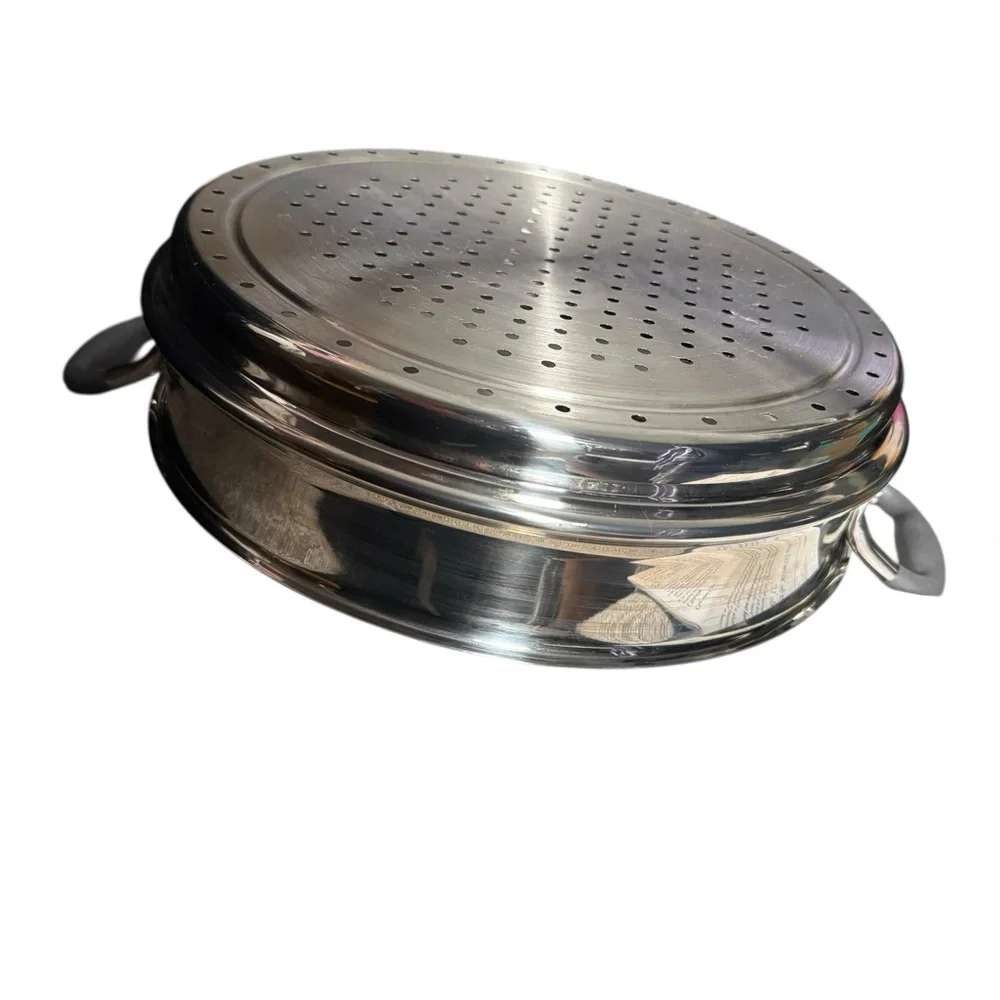 Pampered Chef 12” Stainless Steel Steamer Insert